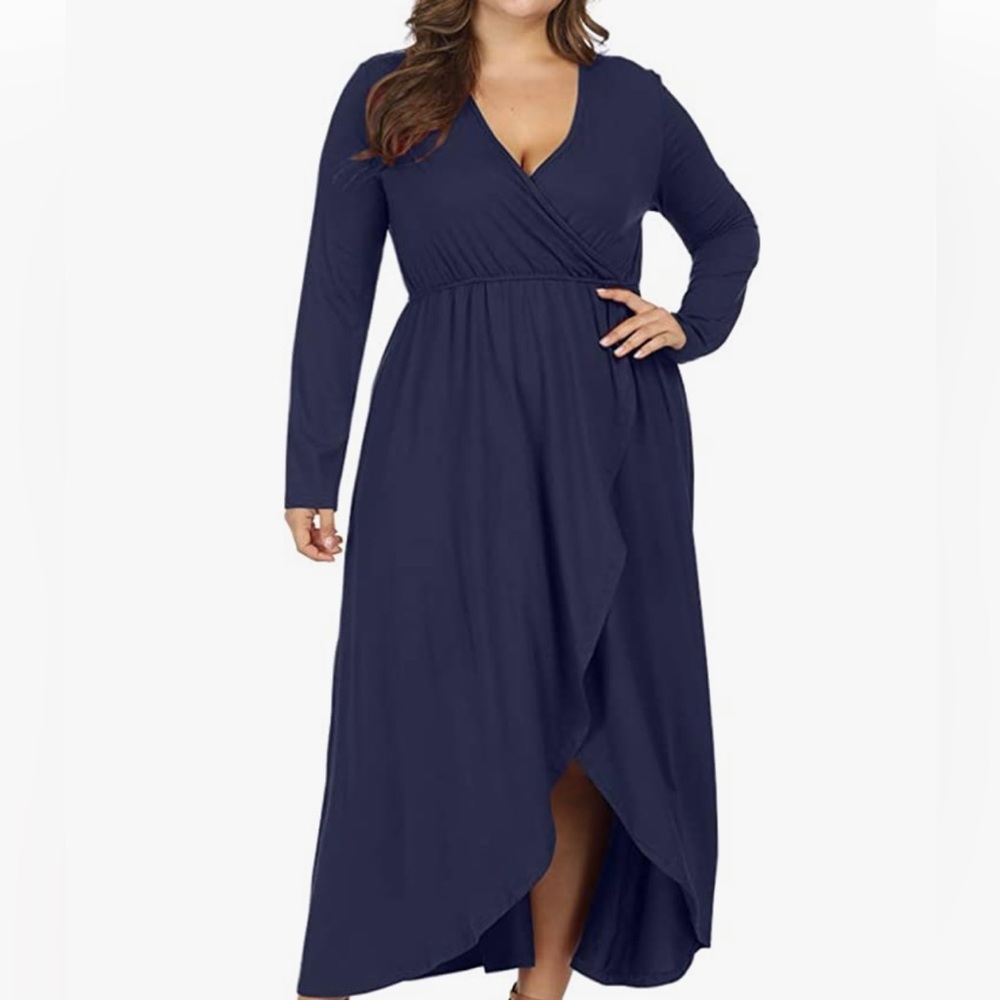 Allegrace long sleeve maxi dress 2X